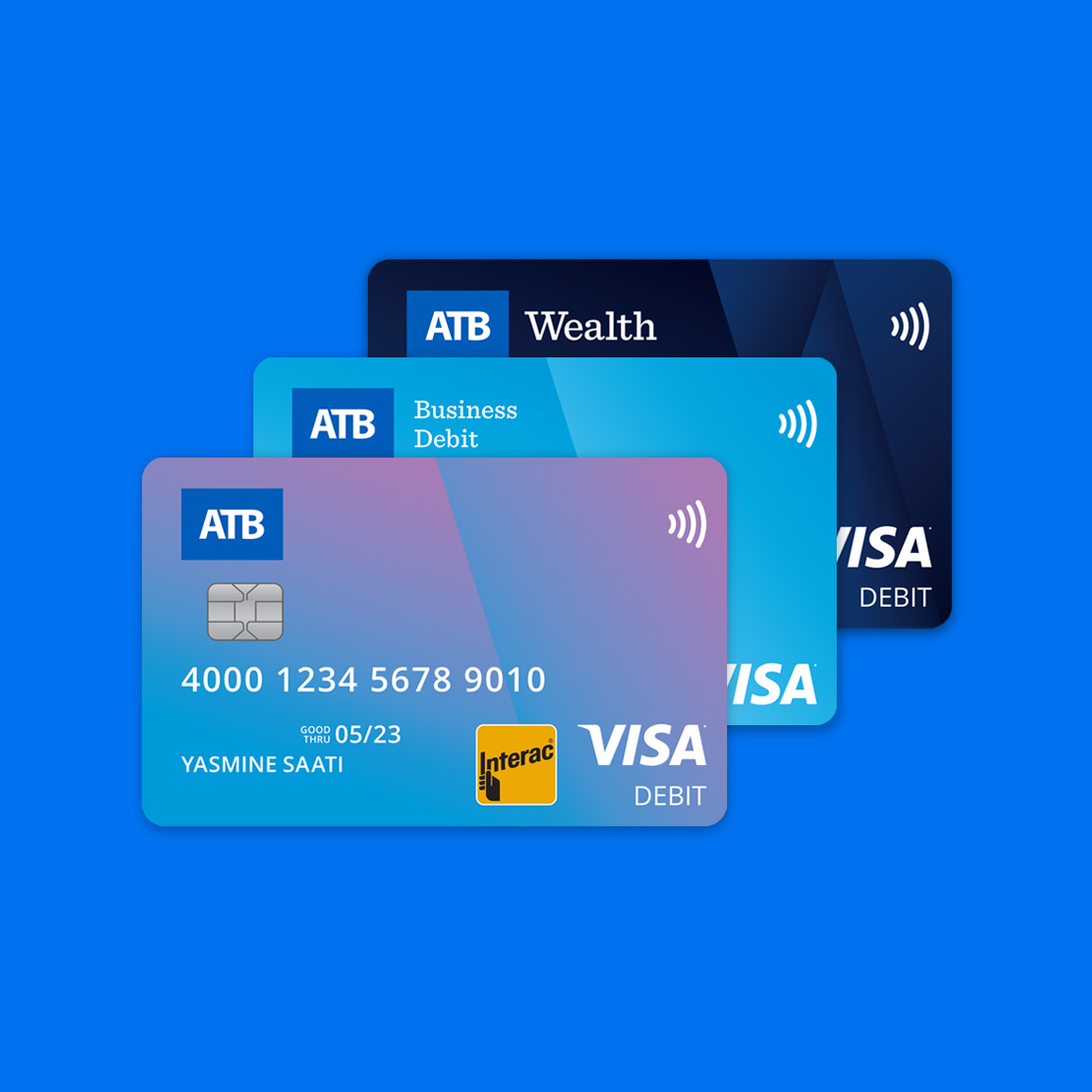 Visa Debit Enabled Atb Debit Card Atb